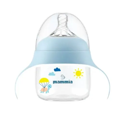 MAMMIA Biberon Evolutif 2 en 1 avec Poignee Ergonomique 150ml
