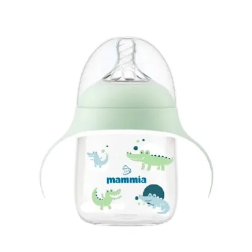 MAMMIA Biberon Evolutif 2 en 1 a Poignee Ergonomique 300ml