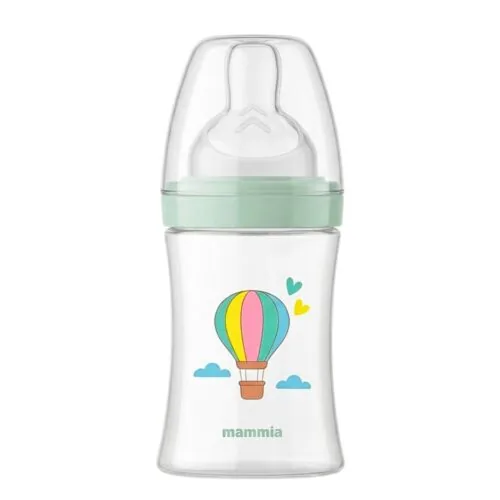 MAMMIA Biberon Phisiologique avec Tetine Plate 120ml