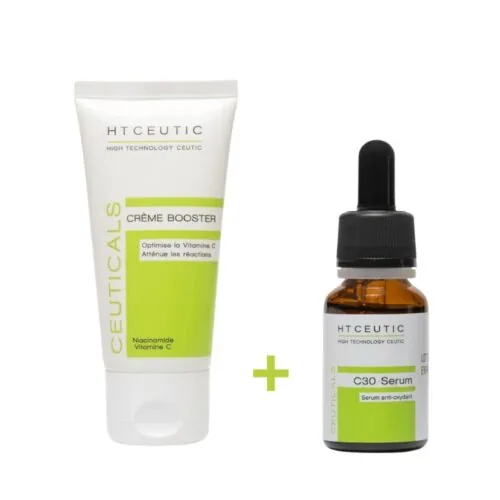 HT CEUTIC Vitamin C Creme Booster 50ml+C30 Serum 15ml Duo Pack