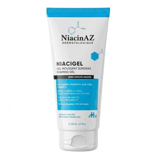 NIACINAZ Niacigel Gel Moussant Surgras 200ml