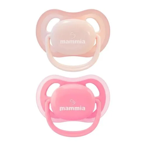 MAMMIA Paire de Sucette Orthodontique Natural Feeling 0-6mois