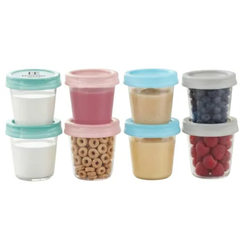 MAMMIA Pots de Conservation pour Lait et Snack 180ml*8