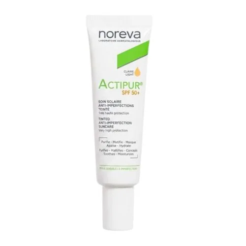 NOREVA Actipur Ecran Solaire Anti-Imperfection Teinte Claire Spf50+ 30ml