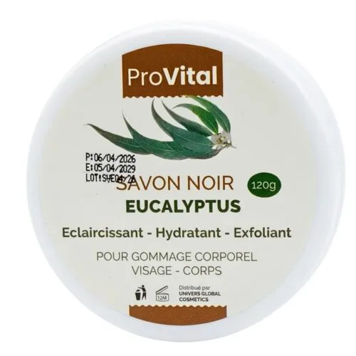 PRO VITAL Savon Noir Eucalyptus 120G