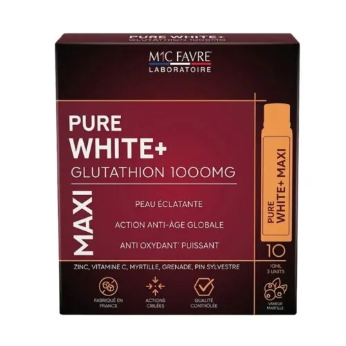 ERIC FAVRE Pure White Glutathion 1000mg Maxi 10doses X 25ml