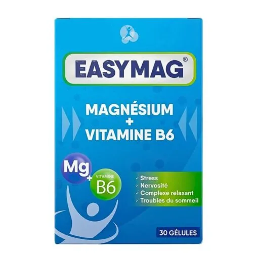 EASYMAG Magnesium+Vitamine B6 30Gelules