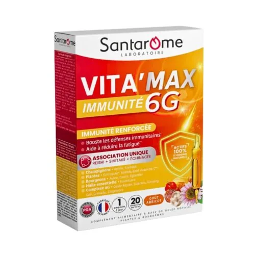 SANTAROME Vita’Max 6G 20ampoules X 10ml