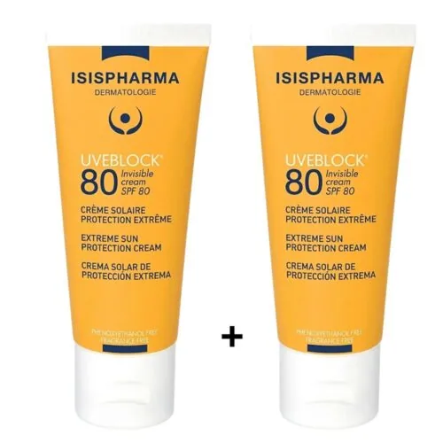 ISISPHARMA Uveblock 80 Teinte Spf80 2 X 40ml Pack
