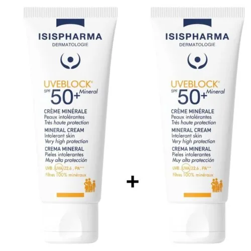 ISISPHARMA Uveblock Mineral Invisible Spf50+ 2 x 40ml