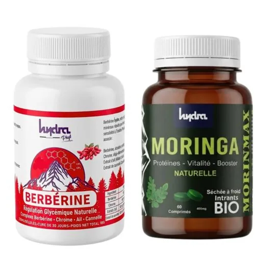 HYDRA PLUS Berberine 120 Gelule + Moringa 60 Comprmes Pack