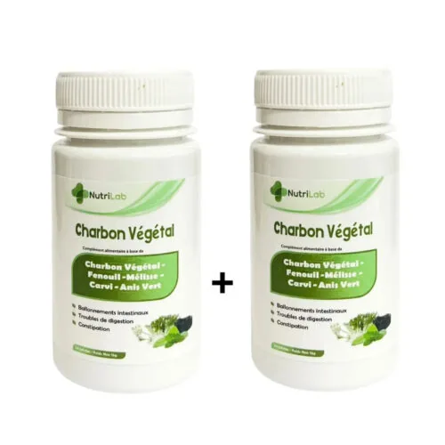 NUTRILAB Charbon Vegetal 2*30cps Pack