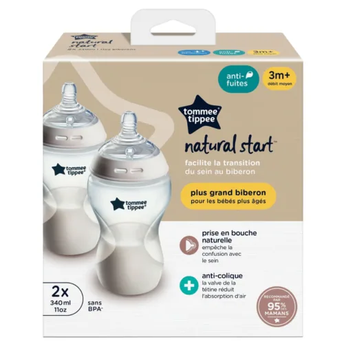 TOMMEE TIPPEE Biberon Natural Start 2x340ml