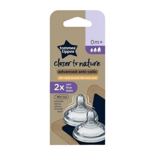 TOMMEE TIPPEE 2 Tetines Debit Rapide Anti-Colique Avance