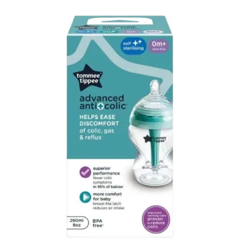 TOMMEE TIPPEE Biberon Anti-Colic Decor 260ml +0m Ref 42256987