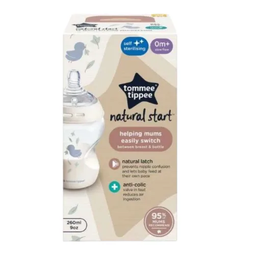 TOMMEE TIPPEE Biberon Natural Start 260ml +0m Ref 422871 P1