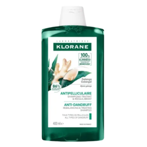 KLORANE Shampoing Galanga Anti-Pelliculaire 400ml
