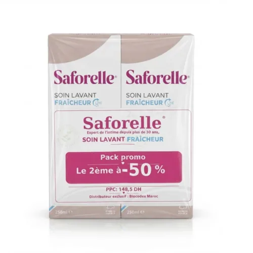 Saforelle Soin Lavant Fraicheur 2x250ml Pack