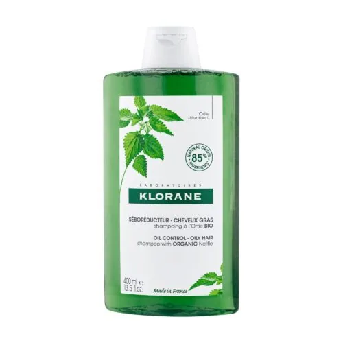 KLORANE Shampoing Séboréducteur à l’Ortie BIO Cheveux gras 400ml