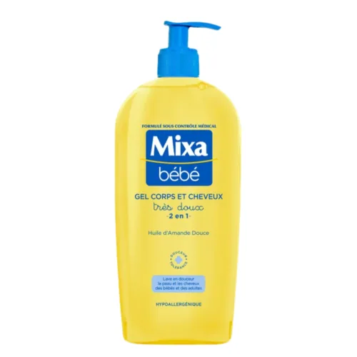 Mixa Bebe Gel Corps Et Cheveux Tres Doux 2en1 400ml