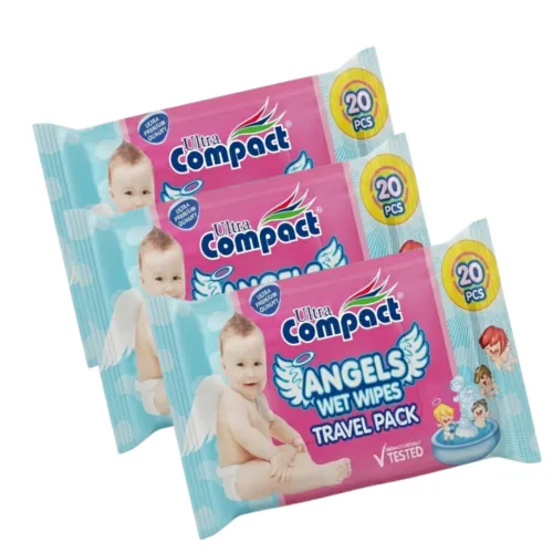 Ultra Compact Lingettes Angels 20pieces x 3 Pack