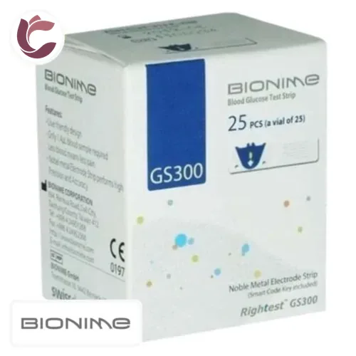 BIONIME Bandelettes de Test de Glycemie Rightest Gs300 25u