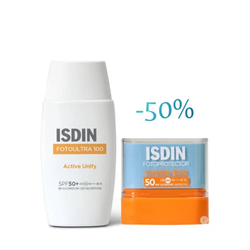 ISDIN FotoUltra Active Unify 50ml+Fotoprotector Stick Pack