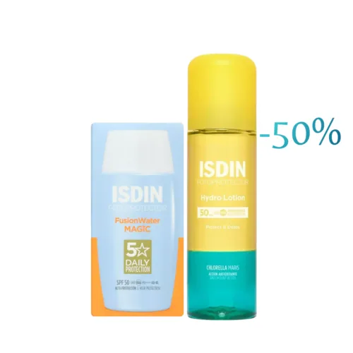ISDIN Fotoprotector Fusion water Magic 50ml+Hydro Lotion 200ml Pack
