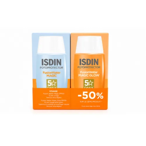 ISDIN Fotoprotector Fusion water Magic 50ml+Fusion Water Magic Glow Pack