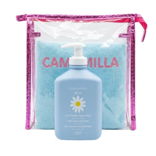 Camomilla Blu gel lavante premiere peau 300ml+Serviette Trousse