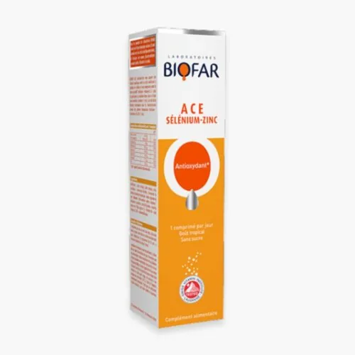 BIOFAR ACE Selenium-Zinc Antioxydant Effervescents 20 Comprimes