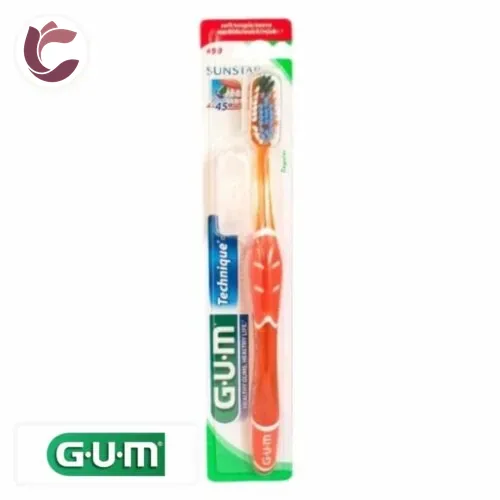 GUM Technique+ Brosse a Dents Souple Compacte 491 Souple Compacte
