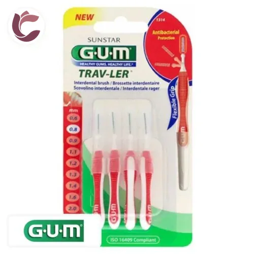 GUM Trav-Ler Brossettes Interdentaires 1314 0.8 Mm