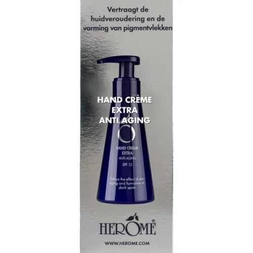 HEROME Creme Mains Anti-Age Anti-Pigmentation Collagene + Vitamine A (Retinol) 120ml