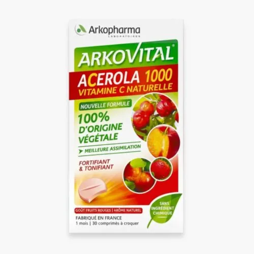 ARKOPHARMA Arkovital Acerola 1000 Vitamine C Naturelle 30 Comprimes