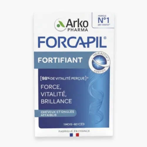 ARKOPHARMA Forcapil Fortifiant Cheveux et Ongles Force, Vitalite et Brillance 60 Gelules