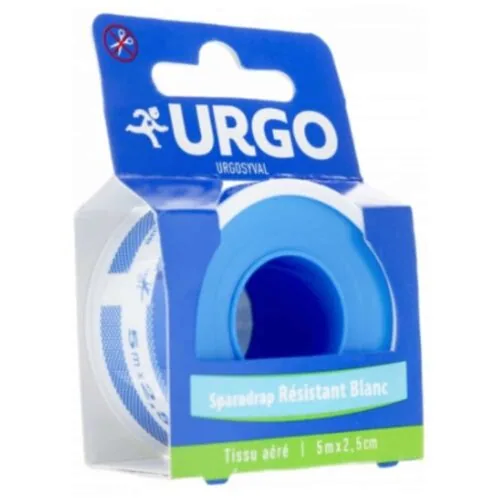 URGO Syval Rouleau de Sparadrap Resistant Tissu Aere 5mx2,5cm 1u
