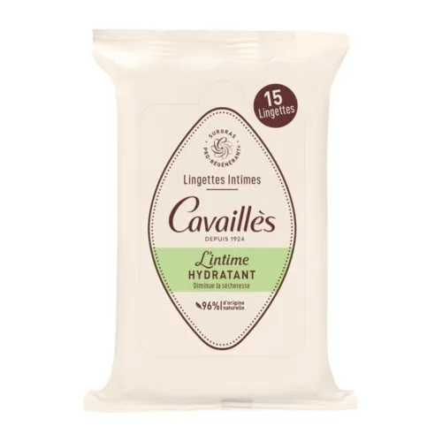 CAVAILLES Lingettes Intimes Secheresse 15u