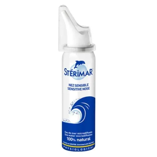 STERIMAR Spray Nasal Nez Sensible Eau de Mer Microdiffusee 50ml