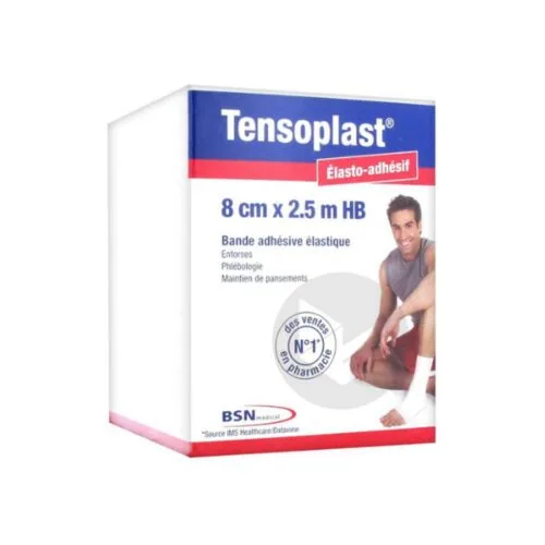 TENSOPLAST Bande Adhesive Elastique 2,5*8