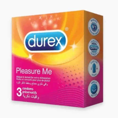 DUREX Preservatifs Pleasure Me (perles et Nervures) 3u