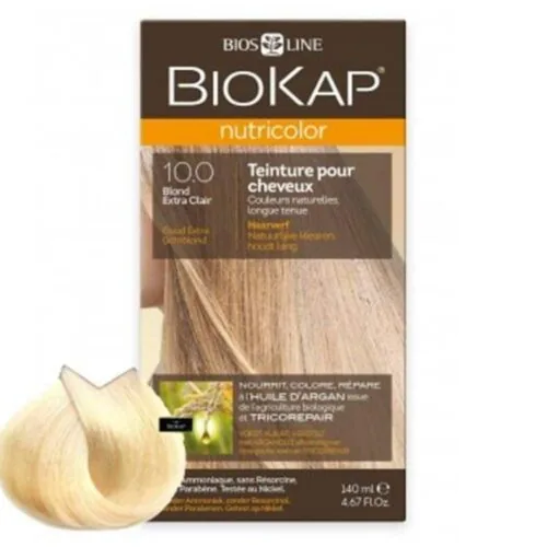 BIOKAP Nutricolor Coloration Naturelle Cheveux 140ml 10.0 Blond Extra Clair