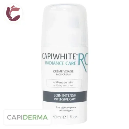 CAPIDERMA Capiwhite Rc Radiance Care Creme Unifiante Visage Unifiante Soins Intensifs 30ml