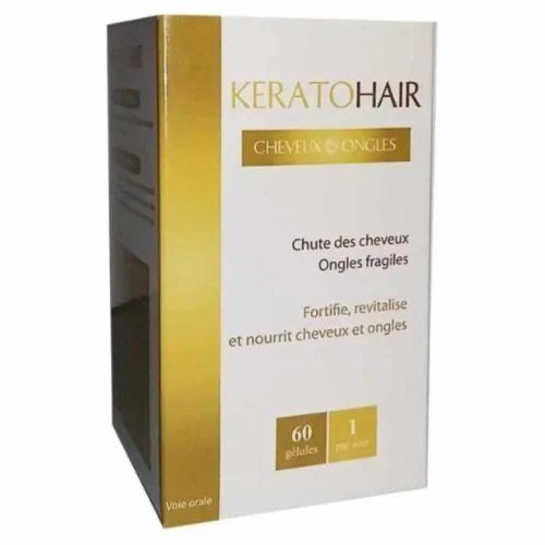 KERATOHAIR Chute de Cheveux et Ongles Fragilises 60 Gelules