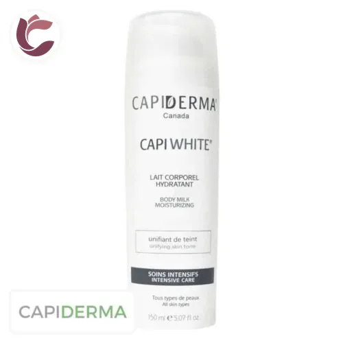 CAPIDERMA Capiwhite Lait Corporel Hydratant Soins Intensifs 150ml