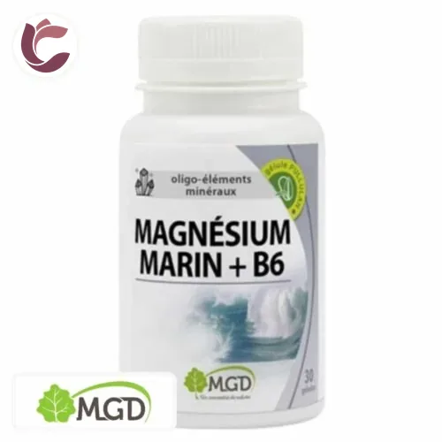 MGD NATURE Oligo-Elements Mineraux Magnesium Marin + B6 30 Gelules
