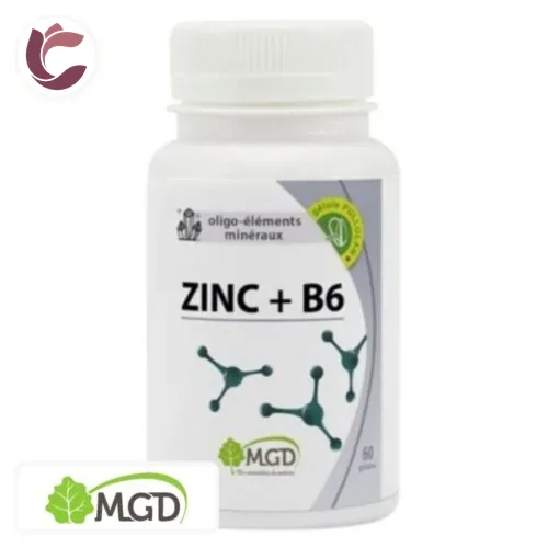 MGD NATURE Oligo-Elements Mineraux Zinc et B6 60 Gelules