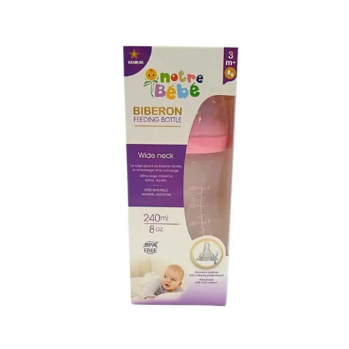 NOTRE BEBE Bib Wide Neck +3m 240ml