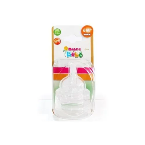 NOTRE BEBE 2 Tetines Debit +6m Variable