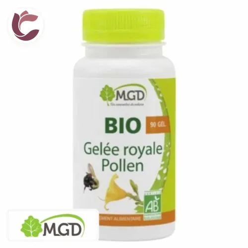 MGD NATURE Gelee Royale et Pollen Bio 90 Gelules